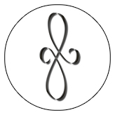 DAROUND 601 BK WT Black Scroll White Background copy